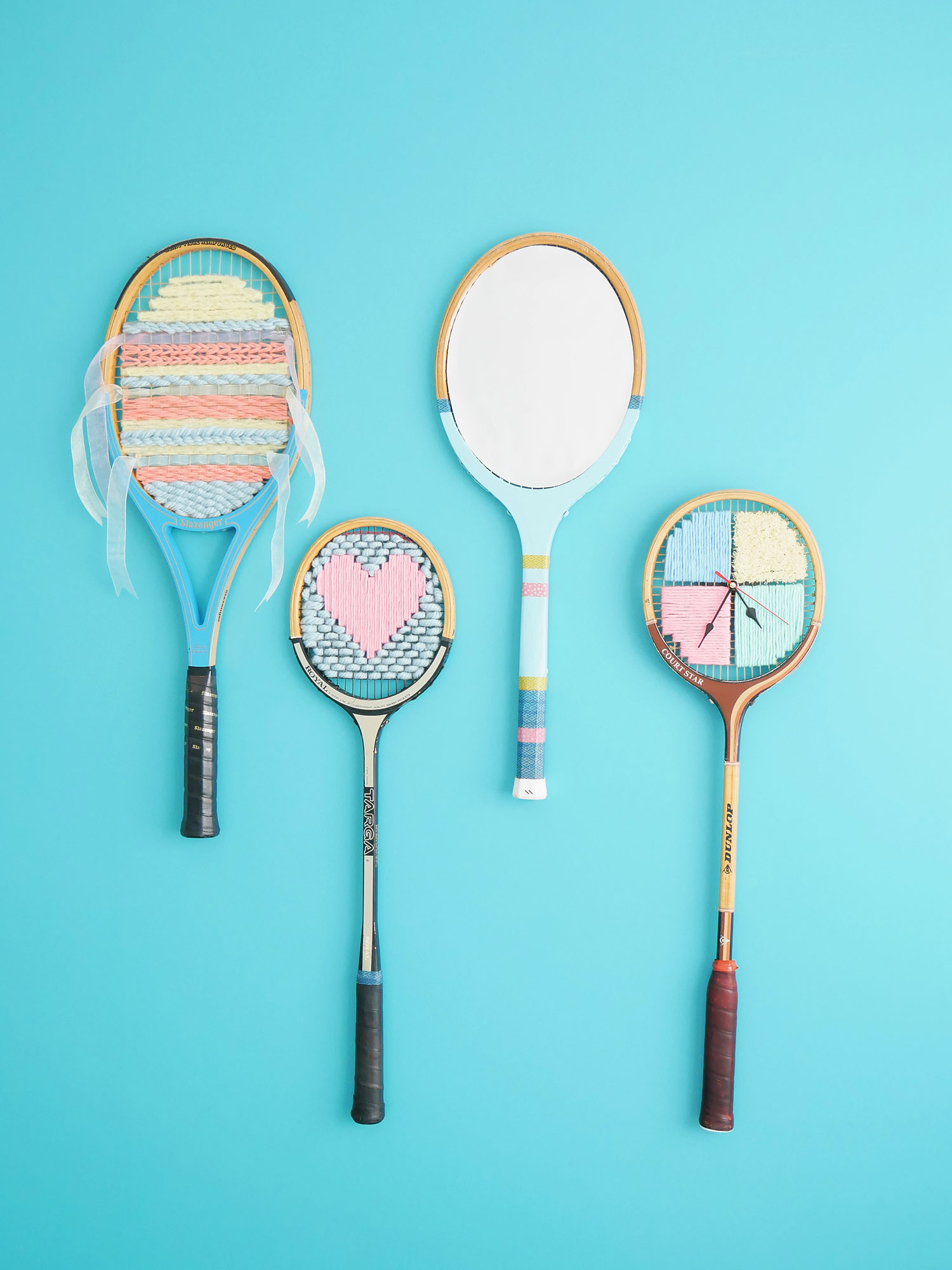 DIY | Nouvelles utilités pour des raquettes de tennis en bois
