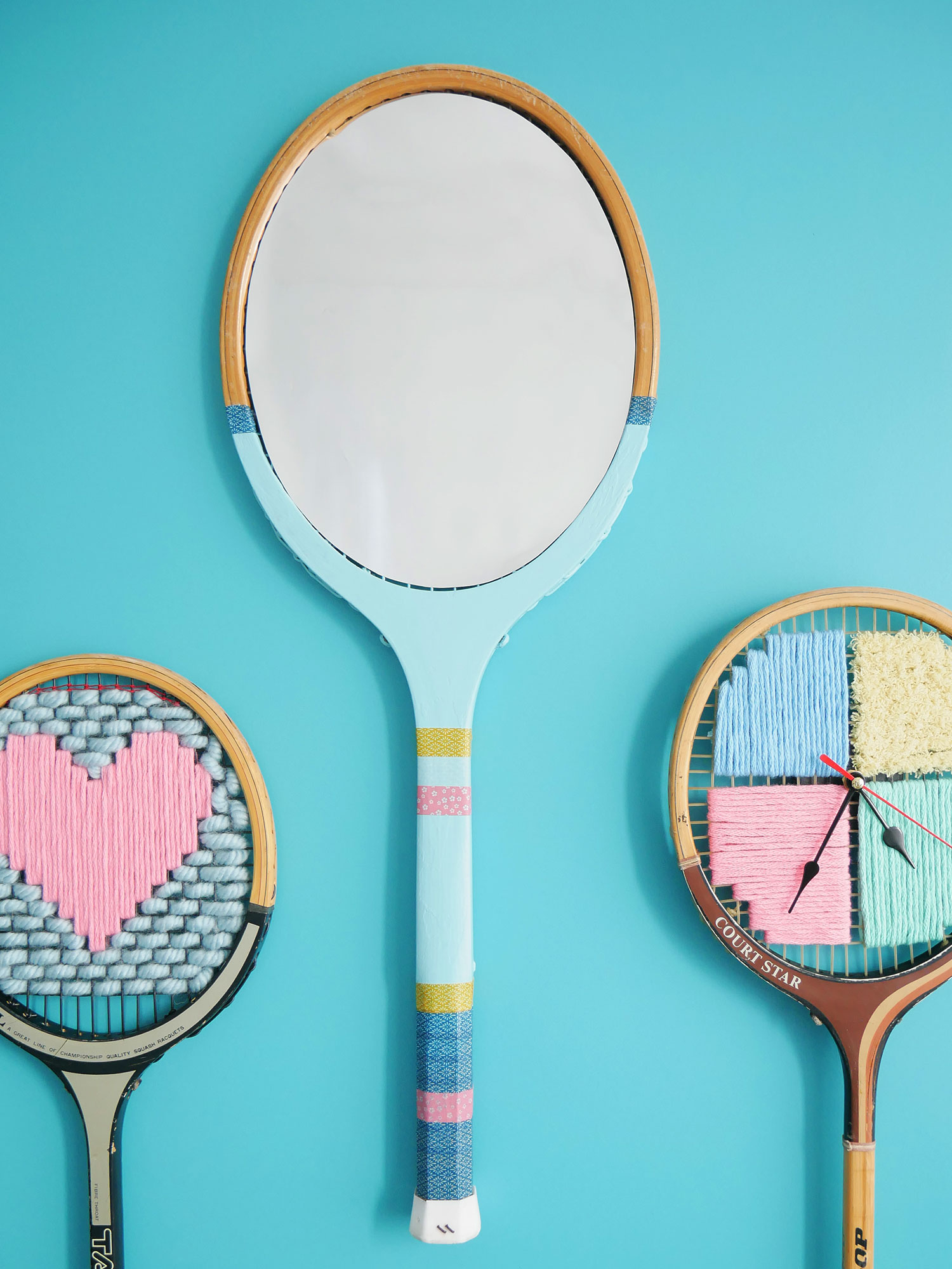 DIY | Une raquette vintage transformée en miroir